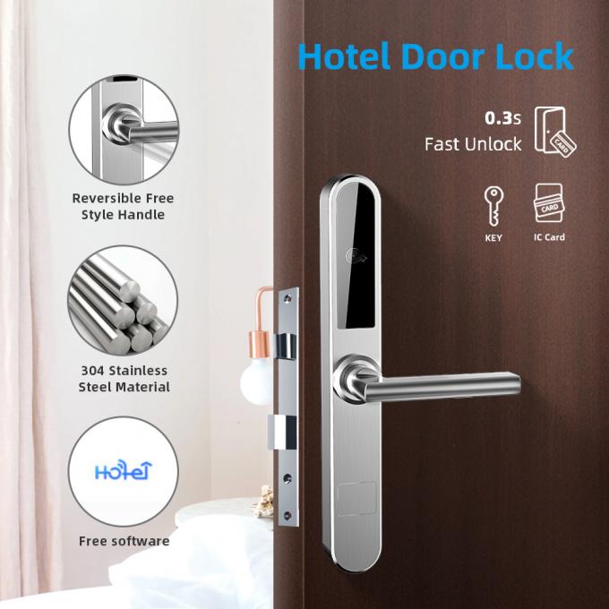 أقفال باب الأمن بدون مفتاح RFID الكهربائية 30uA غرفة الفندق 0