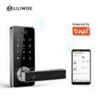 Tuya Biometric بصمة قفل الباب مقبض رقمي قفل الباب الذكي بدون مفتاح