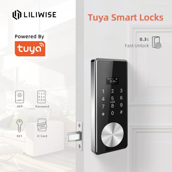 Tuya APP Code دخول بدون مفتاح لوحة اللمس ديدبولت MF1 بطاقة قفل الباب الإلكتروني 0