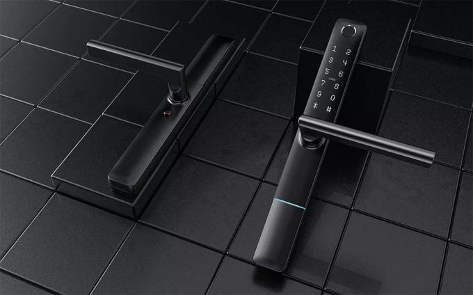 تطبيق (ليليوايز) للماء (تويا) اللاسلكي (بلي) بصمة الاصبع (بلي) قفل ذكي قفل باب نحيل للوحة ضيقة أبواب الألومنيوم أبواب خشبية 1