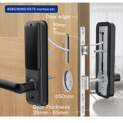 ROSH Electronic Deadbolt Lock Wifi بدون مفتاح التحكم عن بعد اسطوانة قابلة للاستبدال